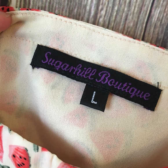 SOLD ❌ Watermelon Print Dress Fit & Flare - Picture 6 of 7